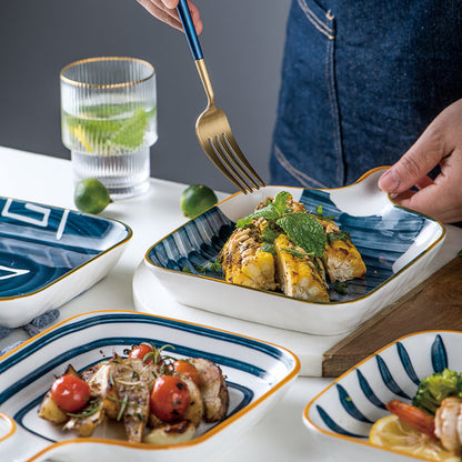 Geo Style Porcelain Bake and Serveware