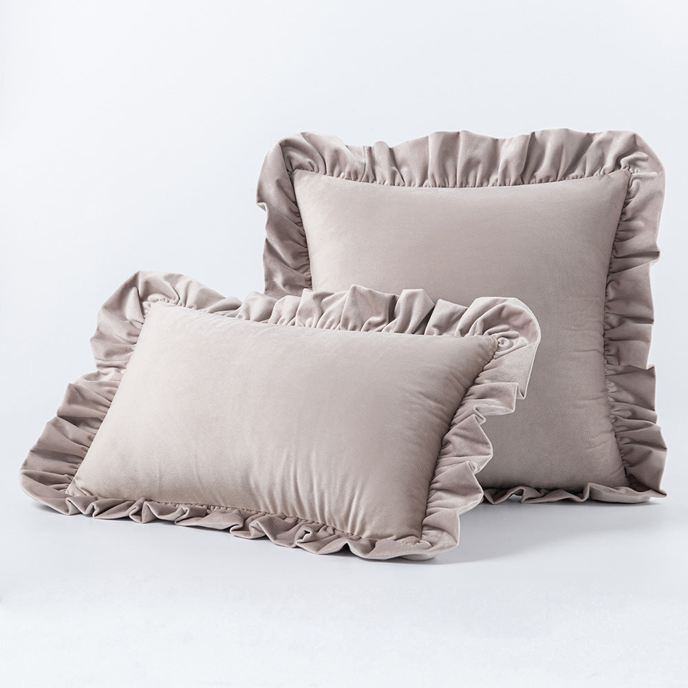 Nordic Velvet Lace Throw Pillows