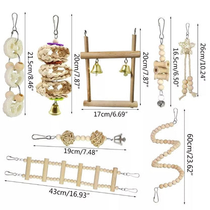 Parrot Cage Accessories Set