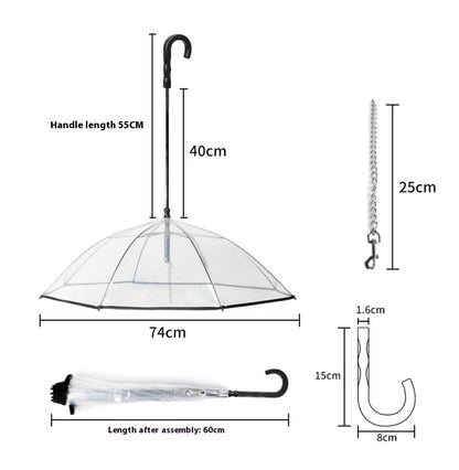 Transparent Pet Umbrella