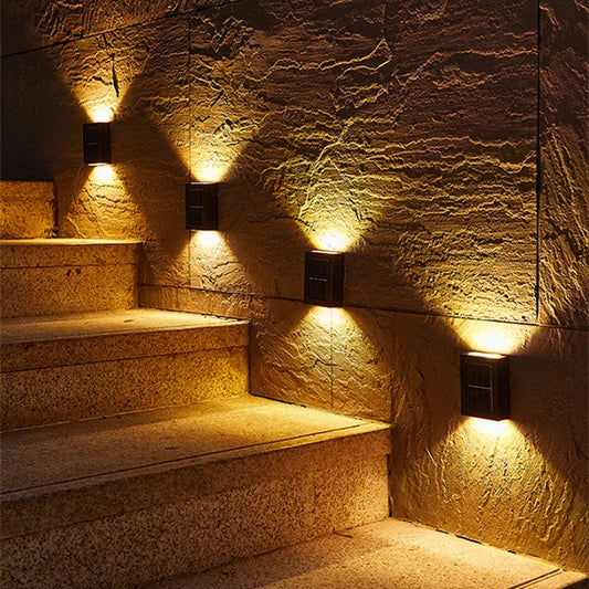 Solar Powered Outdoor Patio Wall Light