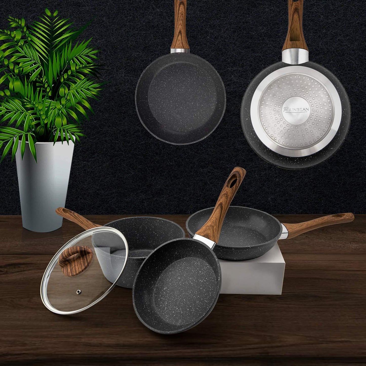 3-Piece Nonstick Cookware Set