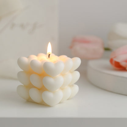 Cubic Heart Scented Candle