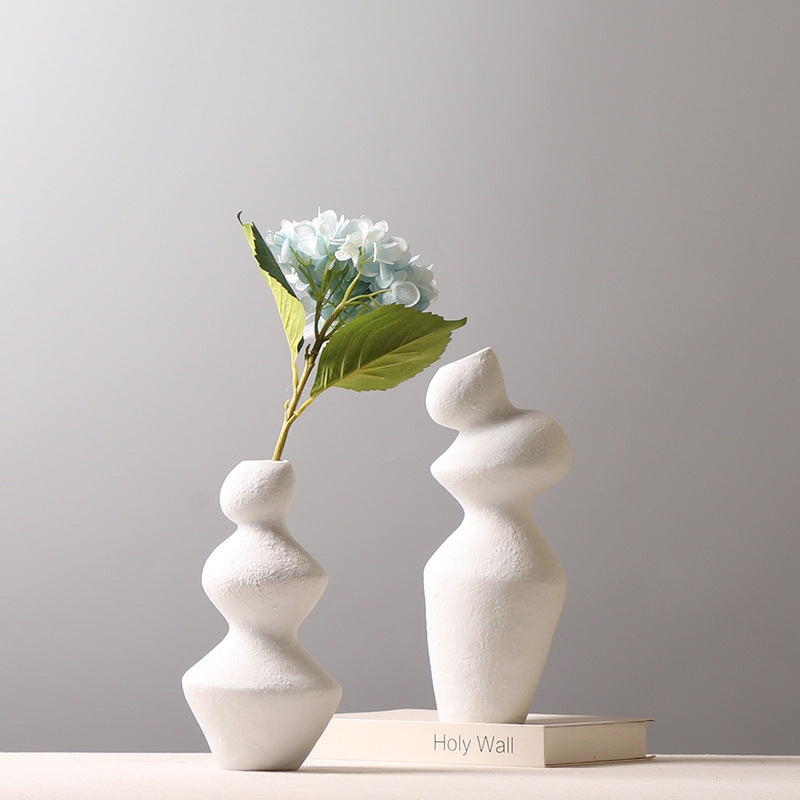 Irregular Stacked Ceramic Vases