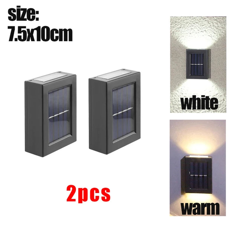 Solar Powered Outdoor Patio Wall Light