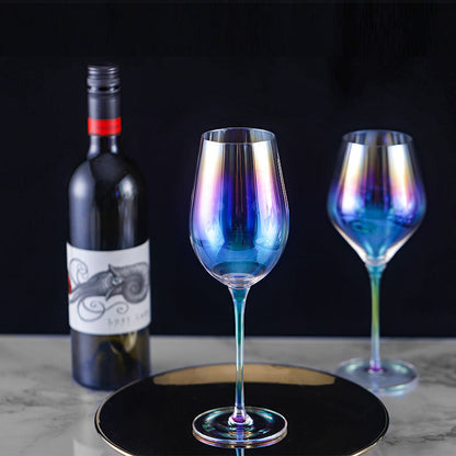 Gradient Colorful Crystal Wine Glasses