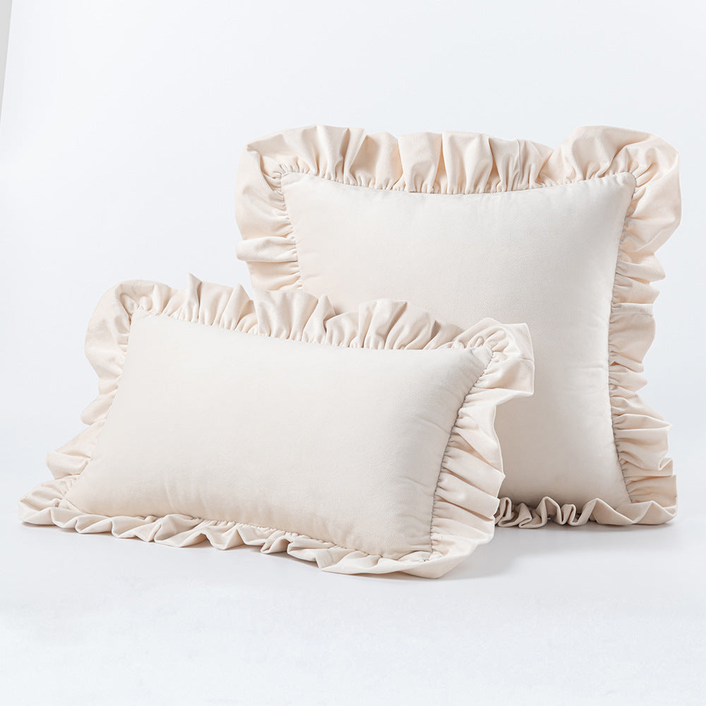 Nordic Velvet Lace Throw Pillows