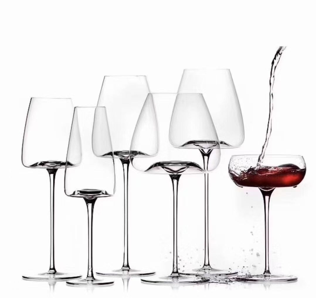 Ultra-Thin Concave-Convex Radian Wine Glass