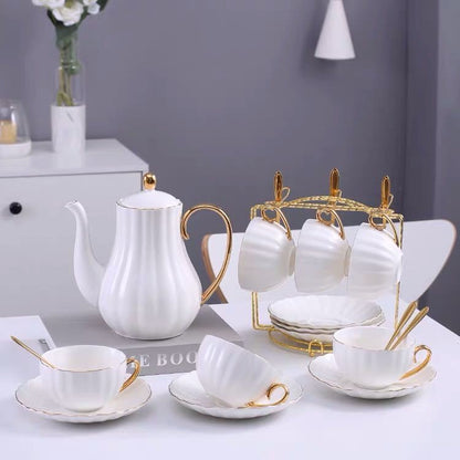 Pumpkin Shaped Tea Set