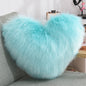 Faux Fur Heart Shaped Pillow