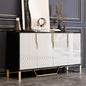 Gold Accents Modern Storage Cabinet