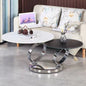 Round Rotating Retractable Coffee Table