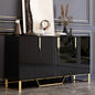 Gold Accents Modern Storage Cabinet