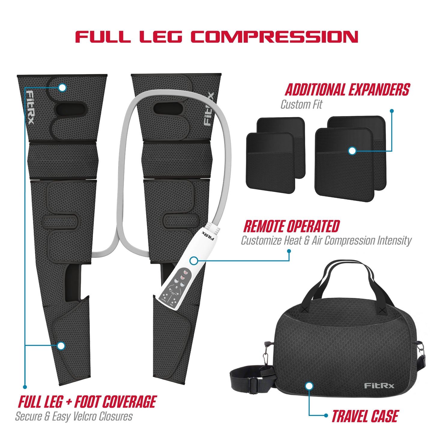  Heated Compression Leg and Foot Massager 