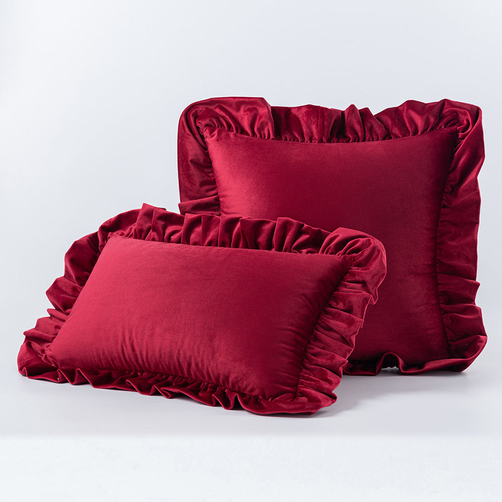 Nordic Velvet Lace Throw Pillows