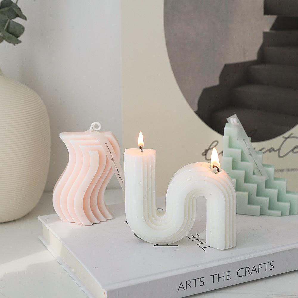 Geometric Shape Candles