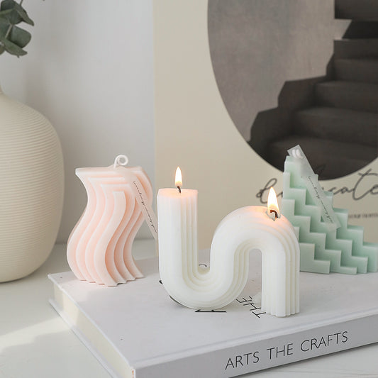 Geometric Shape Candles