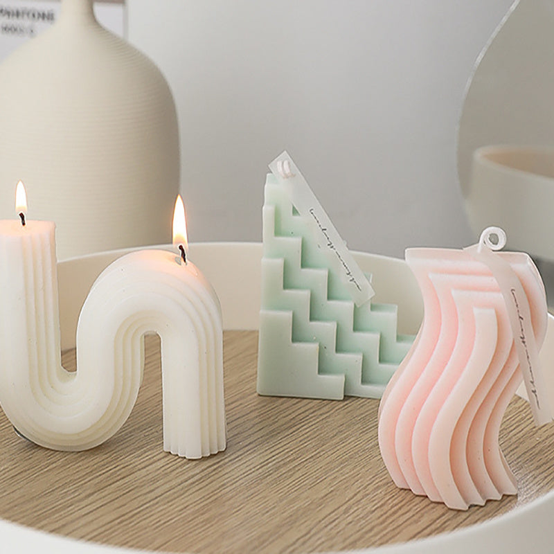 Geometric Shape Candles