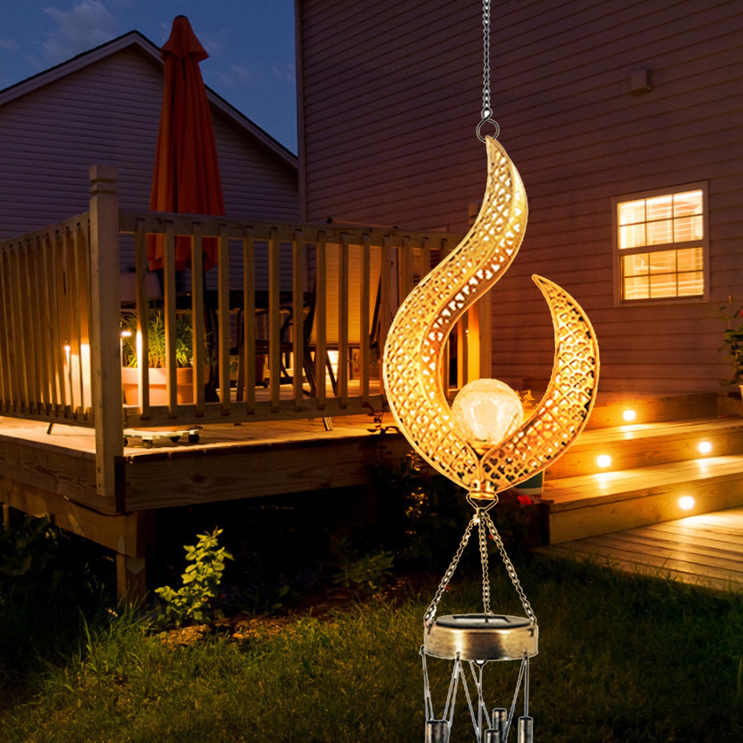 Hollow Flame Luminary Wind Chime