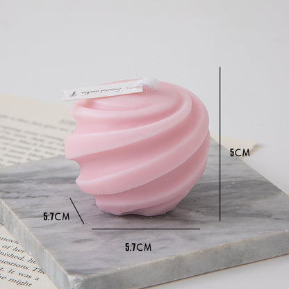 Serene Spiral Paraffin Candle Collection