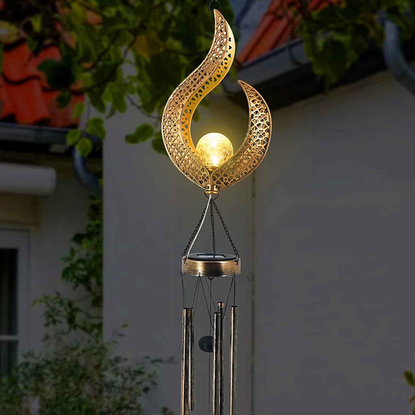 Hollow Flame Luminary Wind Chime