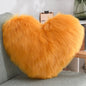 Faux Fur Heart Shaped Pillow