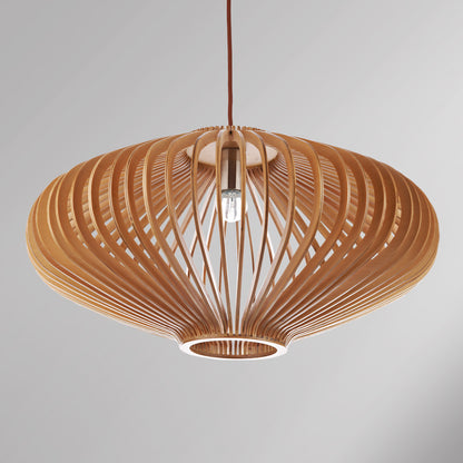 Bamboo Woven Birdcage Wooden Chandelier